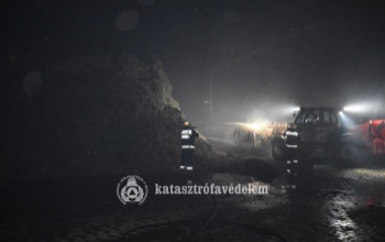 Lángra kapott a szemét Marcaliban, egész este dolgoztak a tűzoltók