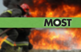 Kiégett egy kombájn Mosdóson