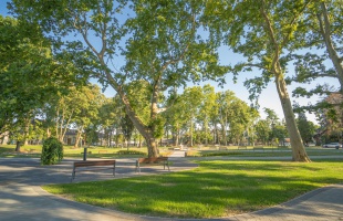 Öt éve adták át a felújított Színház parkot