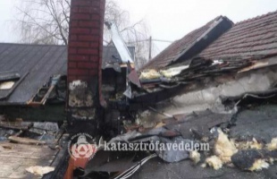 Kigyulladt a kazánház teteje