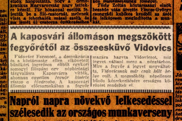 Ellenállt a kommunistáknak