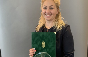 A Nemzet Tehetségeiért díjat vehette át Simonyi-Hornyák Hajnalka