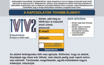Ha iWiW2-t lát, azonnal zárja be