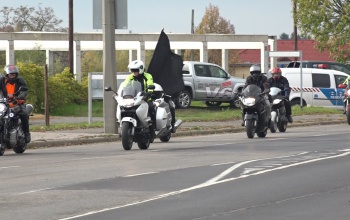 Elhunyt társukért vonultak fel a motorosok