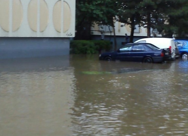 Felhőszakadás és jégeső Kaposváron