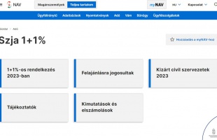 Ne feledjen el rendelkezni adója 1+1 százalékáról