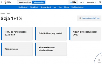 Ne feledjen el rendelkezni adója 1+1 százalékáról