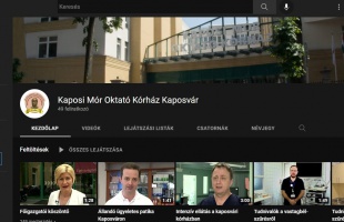 Youtube-csatornát indított a kórház