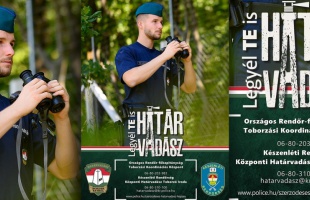 A Sió Plázában várták a határvadászok jelentkezését a rendőrök
