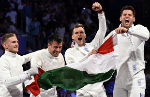 Olimpiai bajnok a magyar férfi párbajtőrcsapat