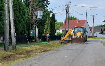Új aszfaltot kap a kaposfüredi Szőlőhegyi utca egy szakasza