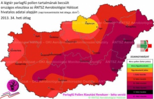 Harmadfokú riasztás parlagfű miatt Kaposváron