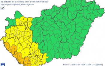 Somogy déli részén másodfokú riasztás ónos eső miatt