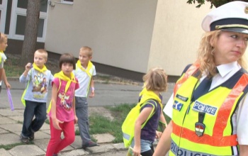 Az elsősök is tanulnak közlekedni