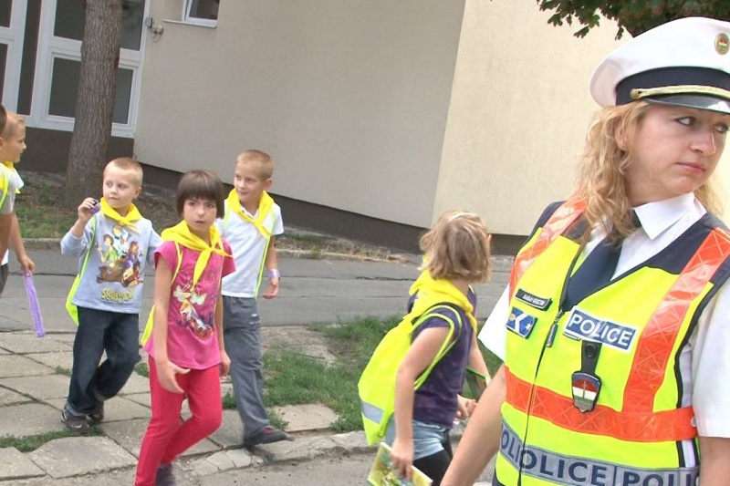 Az elsősök is tanulnak közlekedni