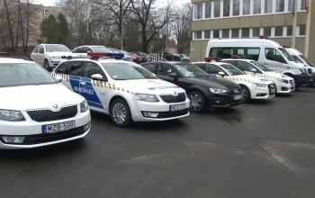 Új autókat kapott a megyei főkapitányság