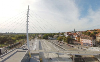 Drónos felvétellel mutatkozik be az új pályaudvar