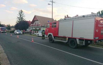 Oszlopokat döntött egy autó Látrányban