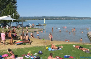 Szabadstrand lehet a keszthelyi Helikon strand