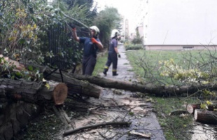 Munkát adott a szombati vihar a katasztrófavédőknek