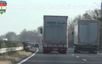 Ellenőrzés az M7-es autópálya somogyi szakaszán