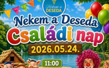 Interaktív bábelőadás, bohóc, zene és családi élmények a Deseda partján – érkezik a „Nekem a Deseda” Családi Nap!