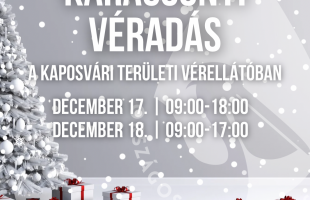 Az ünnepek alatt talán még nagyobb szükség van a vérre
