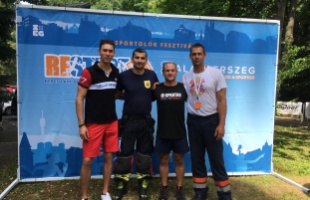 Verhetetlenek a somogyi tűzoltók lépcsőfutásban
