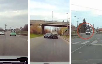 Civil autóból büntettek a kaposvári rendőrök - videó