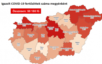 Több mint 1400 fővel emelkedett a beazonosított fertőzöttek száma