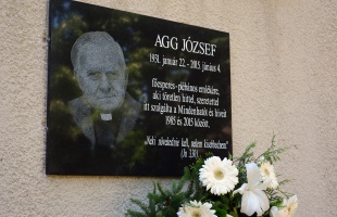Emléktáblát avattak Agg József tiszteletére