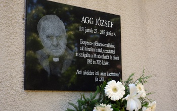 Emléktáblát avattak Agg József tiszteletére