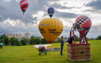 Így emelkedtek Kaposvár fölé a hőlégballonosok
