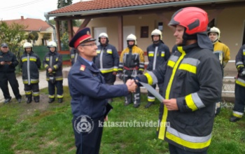 Bizonyították rátermettségüket a nagybajomi tűzoltók
