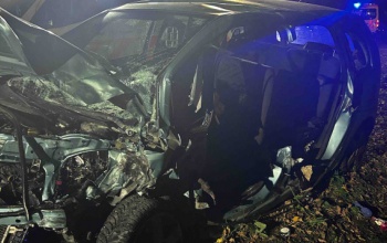 Frontálisan ütközött hétfő este két autó Szőlősgyörök és Szőlőskislak között