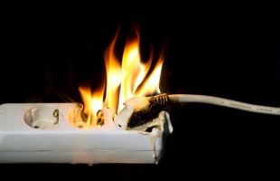 Az elektromos eredetű tüzek a második leggyakoribbak