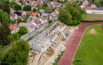 Hamarosan befejezik a partfal megerősítését a Buzsáki utcában