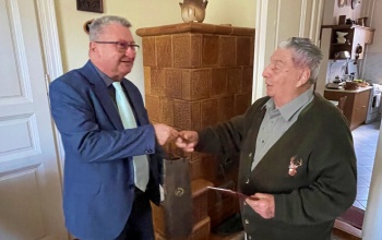 Kilencvenedik születésnapján köszöntötték dr. Márton László nyugalmazott ügyészt