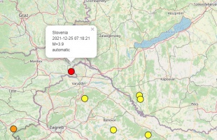 Magyarországon is érezhető földrengés volt Szlovéniában