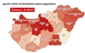 951 fővel nőtt a fertőzöttek száma