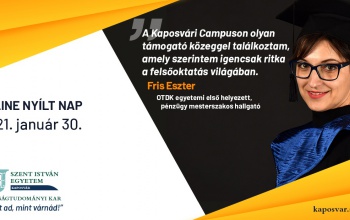Arcot ölt a tehetség  - Munka melleti siker a SZIE kaposvári Gazdaságtudományi Karán