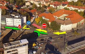 Kedden este megváltozik a Petőfi tér forgalmi rendje