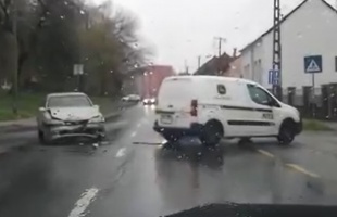 Baleset történt a Kanizsai utca és a Béke utca kereszteződésében