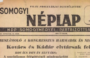 75 éve jelent meg az első Somogyi Néplap