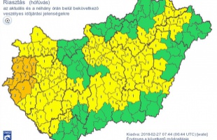 Riasztást adtak ki hófúvás miatt Somogyra is