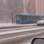 A 10-es busz elakadt a Füredi csomópontnál