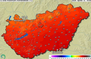 Hétfőn is melegrekordok dőltek meg