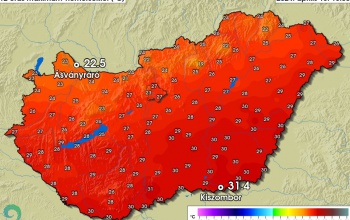 Hétfőn is melegrekordok dőltek meg