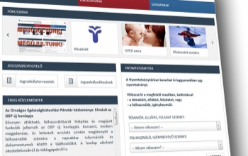 Megújult az Országos Egészségbiztosítási Pénztár honlapja
