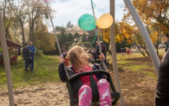 Átadták az Ezüsthárs lakópark új közösségi terét